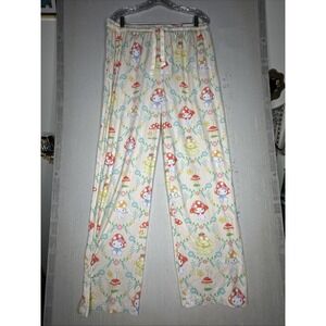 Sanrio Hello Kitty Yellow Mushroom & Kitty Print Sleep Pants | Tagged Sz: L